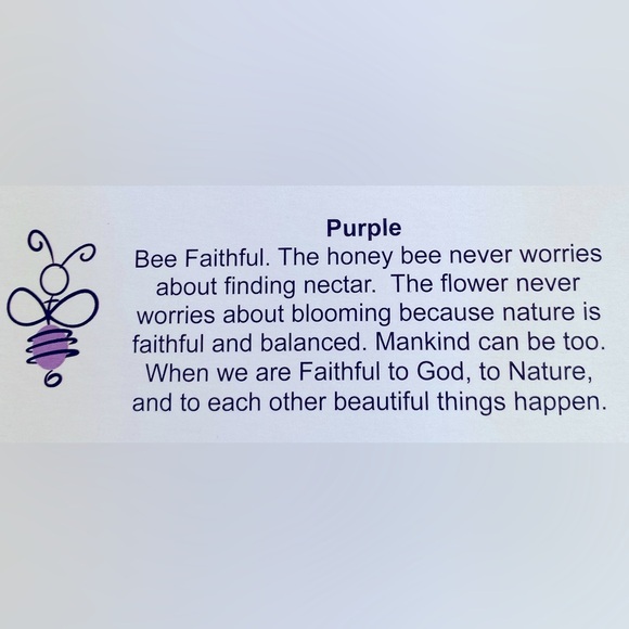 Sterling Silver and Amethyst Bee Pendant Necklace 17” long - Picture 7 of 7